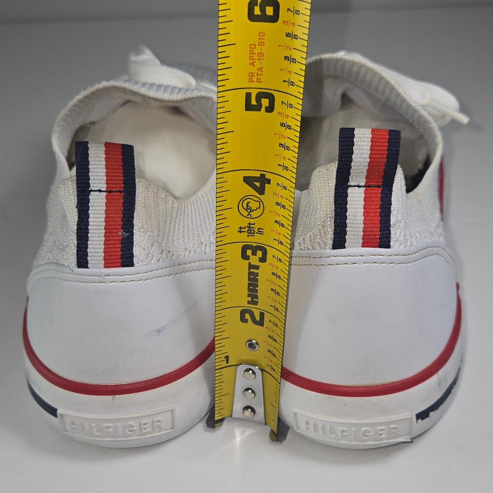 Tommy Hilfiger Women's TWGESSII White Knit Lace Up Sneakers Size 9M - Picture 3 of 10